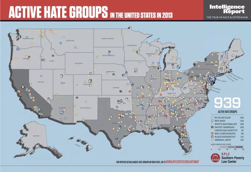 SPLC Hate Map of America